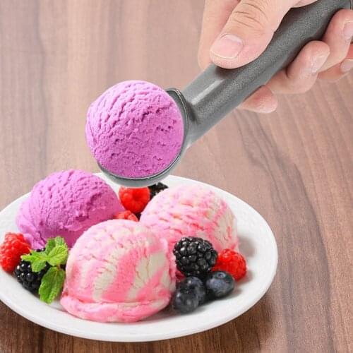 Household Aluminum Black Kitchen Utensils Ice Cream Spoon Cream Dipper Scoop Digger Fruit Scoop Ice Cream Scoop Kitchen Tools