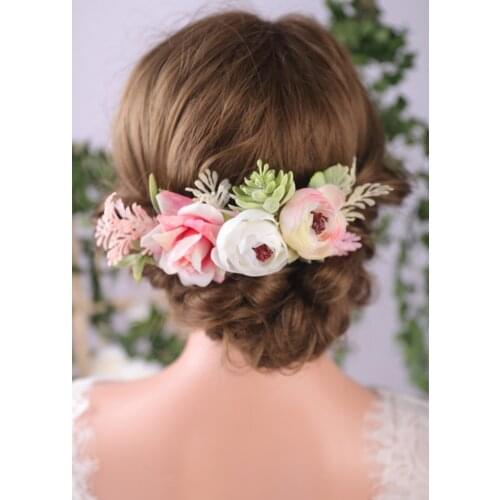 Exotic Hair Comb Fairy Fascinators Wedding Bridal Hair Accessories Decorative Woodland Headdress for Elegant women