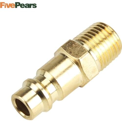 FivePears 1/4" NPT Male Thread Europe Type Pneumatic Quick Coupler EU Type Air Tools Quick Adaptor