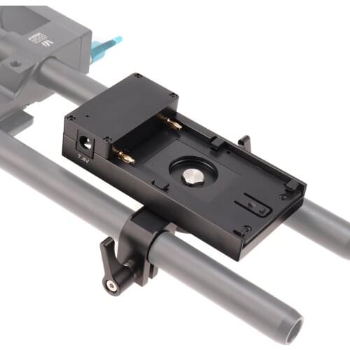 FOTGA NP-F Battery Plate for NP-F570 NP-F770 NP-F960 NP-F970 with DC 7.4V to Power DSLR Mirrorless Video Camera Field Monitor