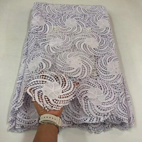 Guipure lace lace fabric 2020 high quality Nigeria lace fabric Africa French water soluble lace, sewn for wedding R40051