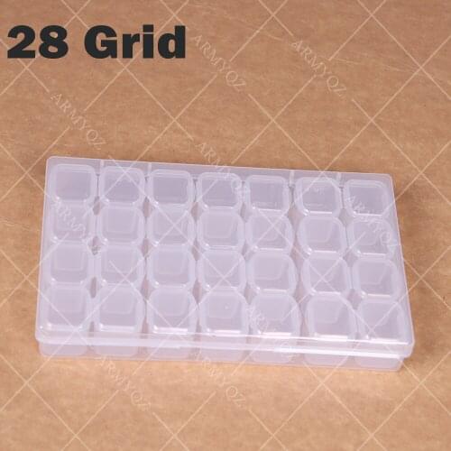 Diamond Painting Tools 28&56&112 Cells Plastic Storage Box Tool Accessories for Diamond Painting Embroidery Sale