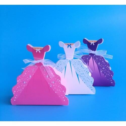 Princess Baptism Candy Box Baby Shower Favor Boxes and Bags Small Gift Boxes for Party Favors Paper Packaging Box Regalo Bimbi