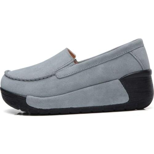 Spring Autumn Loafers Women Flats Fashion Flat Platform Shoes Female Loafers Slip On Womens Ladies ShoesE961