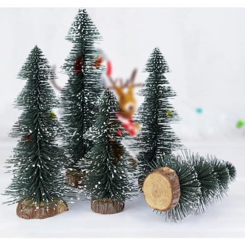 Small Christmas Tree Cedar Cedar Pine Decorative Home Tabletop Ornaments Christmas Navidad New Year Party Tree Decor Kids Gifts
