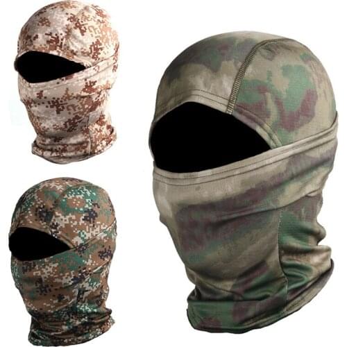 Balaclava Full Face Mask Cycling Mountaineering Hunting Breathable Mask Tactical Airsoft Paintball Army Fan Camouflage Masks