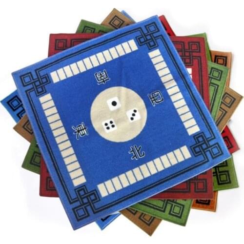 78 X 78cm Mahjong Game Soft Silence Anti-skid Mat Mahjong Mah-Jong Table Mat Carpet 3 Colors High Quality Latex Materials