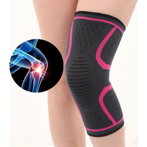1Pcs Unisex Knee Support Pads Sports Safe Protective Compression Kneepad for Basketball Cycling Football Training