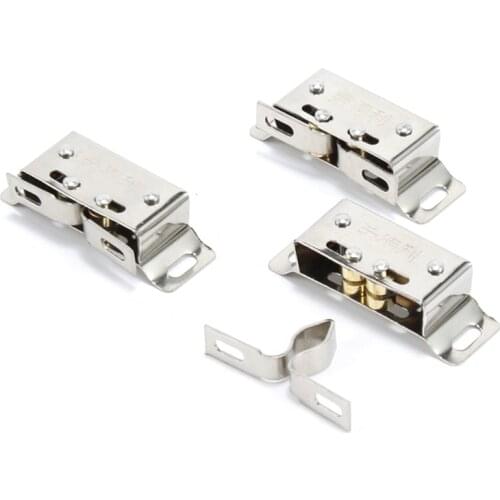 New 2PCS Stainless Steel Catch Stopper Cabinet Catch for Cupboard Cabinet Kitchen High Quality