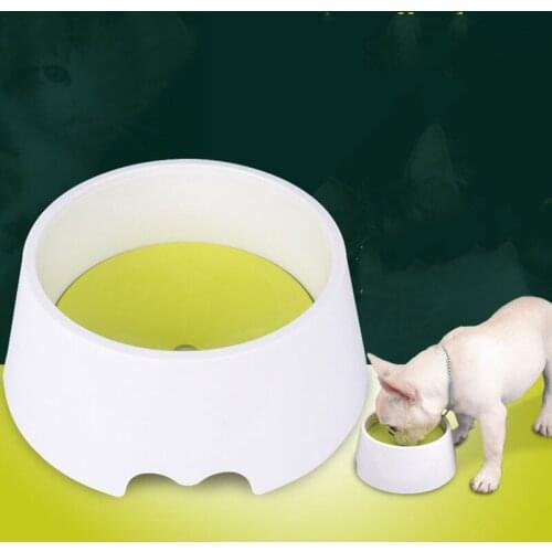 New Prevent Wet Mouth Pet Bowl Splashproof Water Automatic Adjustment Drinking Fountain For Dog Cat Plastic Pet Floating Bowl