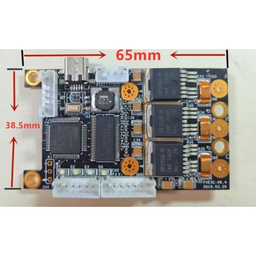 Complete replacement of VESC6 hardware V4, same size and same interface DRV8301 ESC