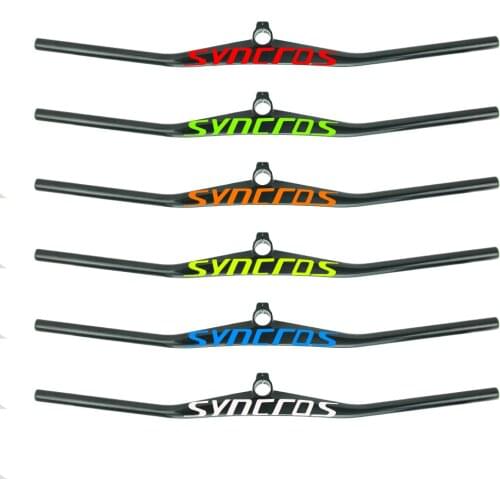 Syncros New arrival color logo Integrated MTB Handlebar UD Full Carbon One-shaped Integrated Handlebar Riser Angle -2 Degree