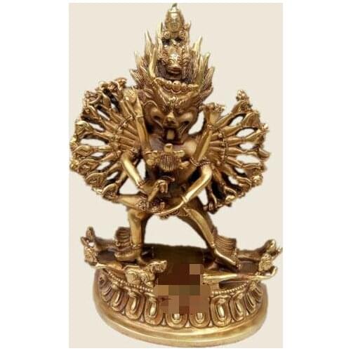 Tibetan Buddhist handmade brass statue mikky yamantaka Vajra