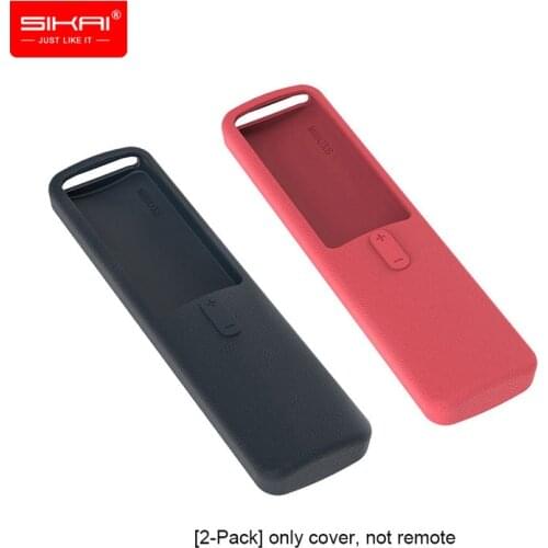 [2-pack] SIKAI Silicone cover For Xiaomi mi Box s 4k Cortex-A5 Remote Controller Case For midong mi box s tv box Protective Case