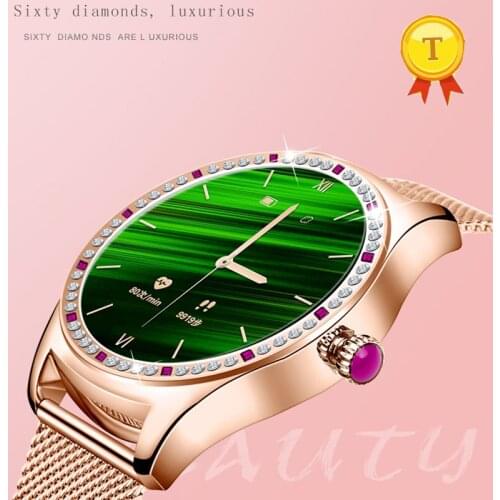 IP67 Waterproof Smart Watch Women Lovely Bracelet Heart Rate blood pressure Monitoring bluetooth call Smartwatch for IOS Androi