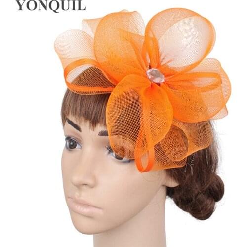 Bridal Women Fashion Hair Fascinator Hat Hair Pin Mesh Race Headwear Ladies Cocktaik Headpiece Hair Pin Bridal Wedding Headdress