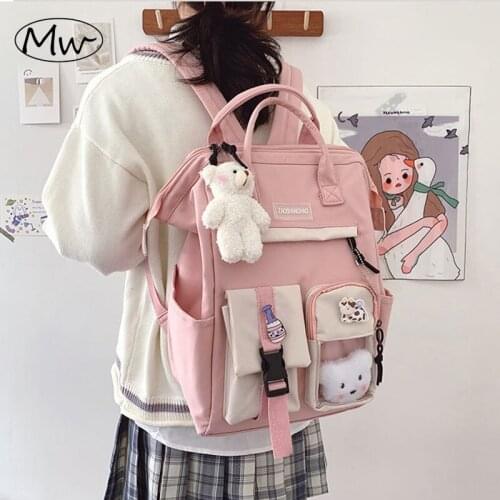 Womens Backpack School Fashion Bags for Girls Travel Handbags with Short Handles Cute Korean Style Backpacks M001