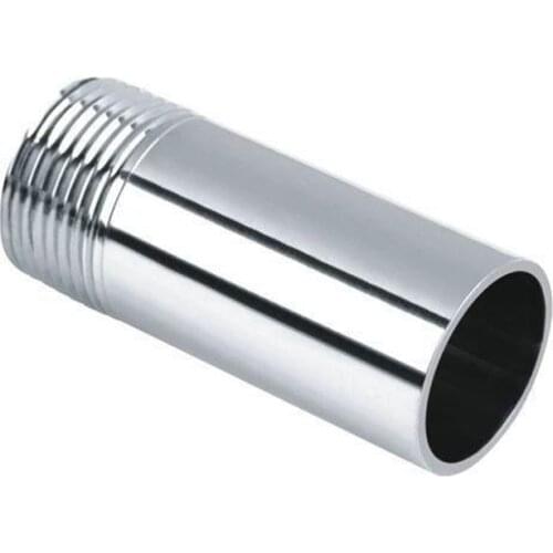 1/8" 1/4" 3/8" 1/2" 3/4" 1" BSP Male Single Thread Long Nipple 304 Stainless Steel Pipe Fitting Connector Adapter Length 100mm