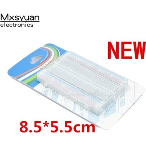 1pcs~5pcs/LOT 400 point solderless bread board test plate 400 hole 8.5 * 5.5cm composite splicing test plate