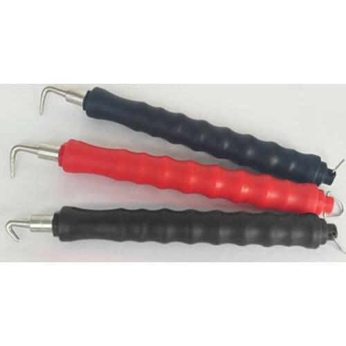 1pc Rebar Hook Wire Tie Twister Semi-automatic Telescoping Reinforcement Tying Bar NO45 Carbon Steel+Plastic Handle Winding Tool