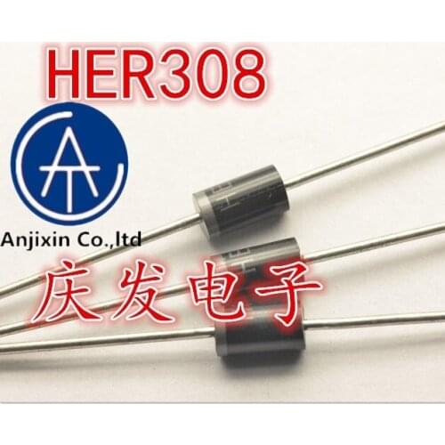 10 PCS 100% orginal new 100% quality real stock high frequency efficient diode HER308 fast recovery diode