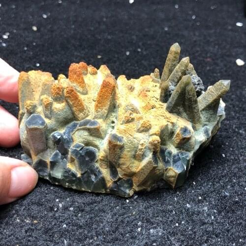 155.5gNatural green crystal and pink fluorite mineral restoration wheel vein teaching specimen stone decoration technology