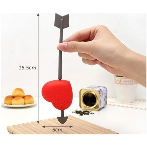 200pcs Heart Shape Plastic Tea Infuser Strainer Coffee & Tea Tools Coffee Tea Filters of Herbal Advocates Modeling Tool