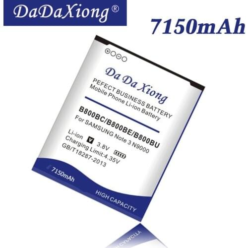 Da Da Xiong 7150mAh B800BC B800BE/BU Battery for Samsung Galaxy Note 3 N9000 N9005 N900A N900 N9002 N9008 N9009 N9006 N9008S