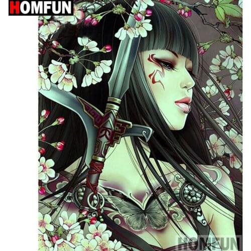 HOMFUN Full Square/Round Drill 5D DIY Diamond Painting "Cartoon beauty" Embroidery Cross Stitch 5D Home Decor Gift A14892