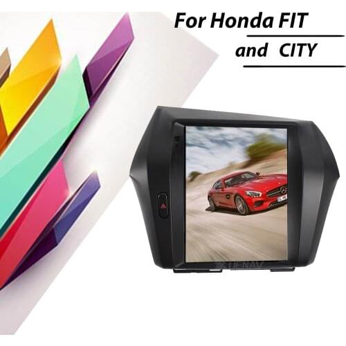 Tesla Style Android Carplay For Honda FIT CITY Car Radio DVD Player Stereo Recorder GPS Multimedia Navigation Vertical Screen