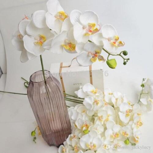 90 cm/35" Elegant Artificial Butterfly Orchid Silk Flower Phalaenopsis Bouquet for Home Ornament Wedding Decorations supplies
