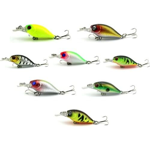HENGJIA 5cm 4.4g hard plastic diving crankbaits artificial wobblers swimbaits trout fishing lures pesca fishing tackles