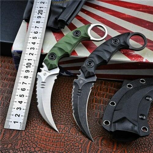 Fixed Blade self defens Karambit CS GO rescue Claw Knifes Outdoor knives hunting knife survival military Tactical EDC Tools
