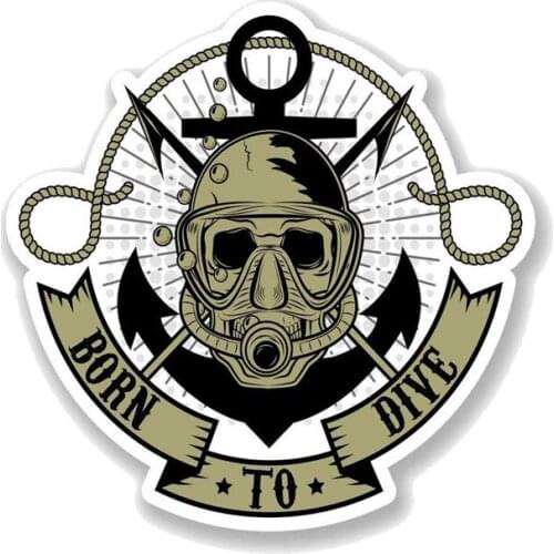 Classic DesignCreative Dive Car Styling Car-StickersCover Scratches Bumper Bodywork Windshield Cartoon Protector Decal Kk14*14cm