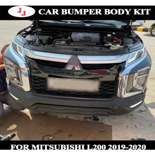 Front bumper body kit fit for Mitsubishi L200 2019 2020 painting style 2015-2018 update 2020
