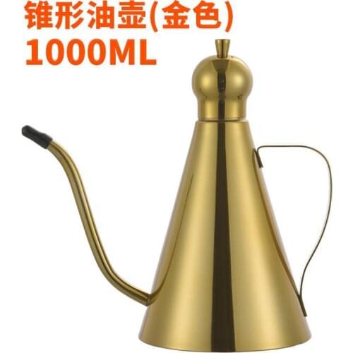 Condiment Storage Container Seasoning Vinegar Dispenser Stainless Steel Oil Bottle Teapot Non-toxic Dustproof Kitchen Accessory