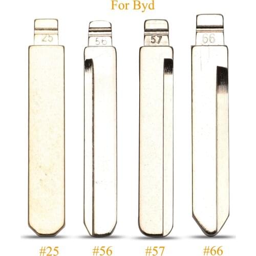 Kutery #25 #56 #57 #66 Remote Key Blade For Kia Rio For BYD F3 F3R F0 Geely Vision Lifan Uncut Key Blank