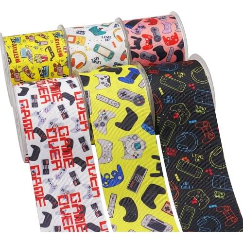 DIY Handmade Materials Printed Grosgrain Ribbon 50 Yard Per Size 54365