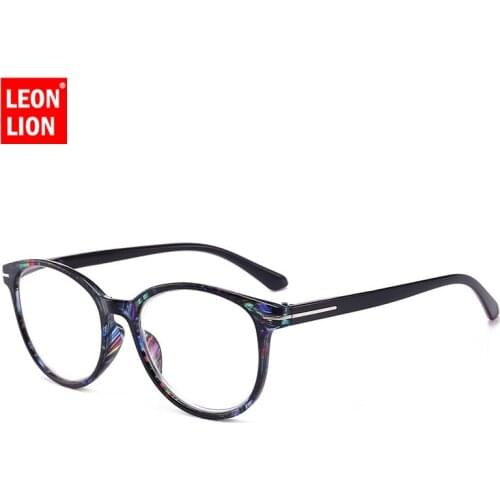LeonLion Fashion Reading Glasses Wholesale Female Anti-fatigue Round Frame Presbyopic Glasses Men Old Reading Mirror Farsighted