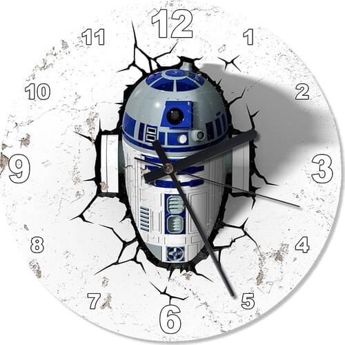 Tablomega R2D2 Starwars Wall Clock 30X30 Cm