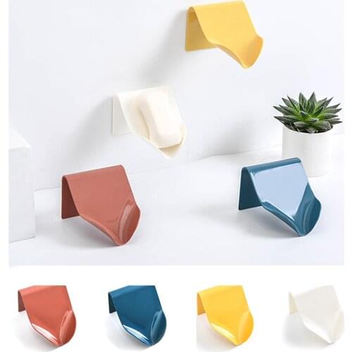 Wall Mounted Soap Holder Wall Bathroom Drainage Storage Box Soap Rack Organization Drainer