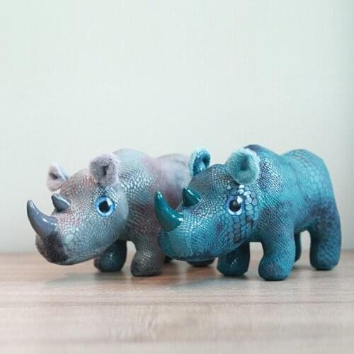 Rhinos Home Decor for Kids Living Room Mordern Decoration Accessories for Children Bedroom Baby Gift
