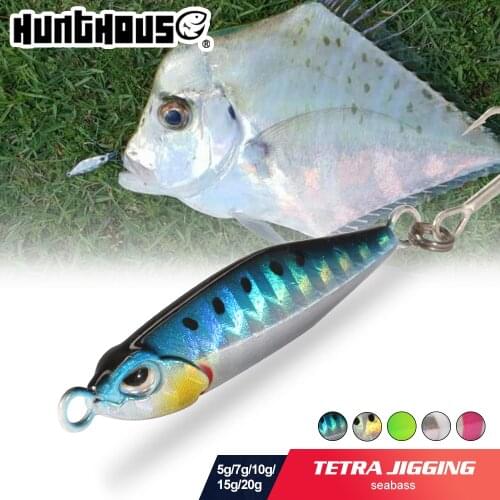 Hunthouse 2019 new Micro Jig 5g 7g 10g 15g 20g metal jig Shore Casting Jigging Spoon Lead Sea Cast Fishing Lure Artificial Bait