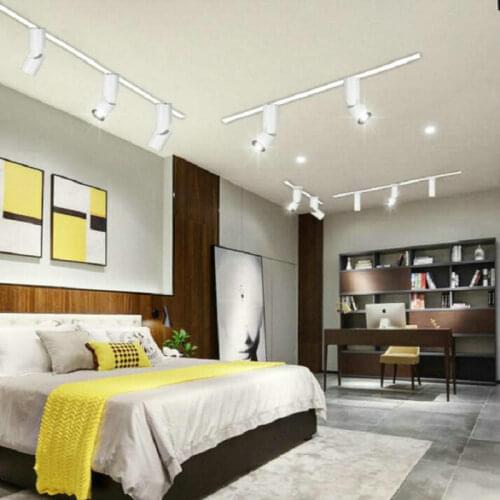 Wholesale 10W 15W COB LED Track Light Spot Wall Lamp Spotlight Tracking LED AC110V/AC220V-240V Noverty light New Arrival