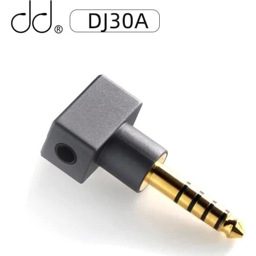 DD ddHiFi DJ30A, female 3.5 adapter. Apply to 3.5mm earphone cable, from 4.4MM output such as Cayin iFi FiiO Hiby Shanling etc