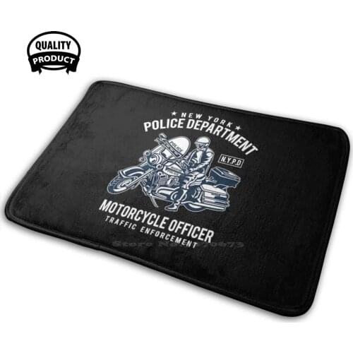 Police Department Motorcycle Officer - Awesome Motorcycle Officer Gift Soft Interesting Room Goods Rug Carpet Police Department