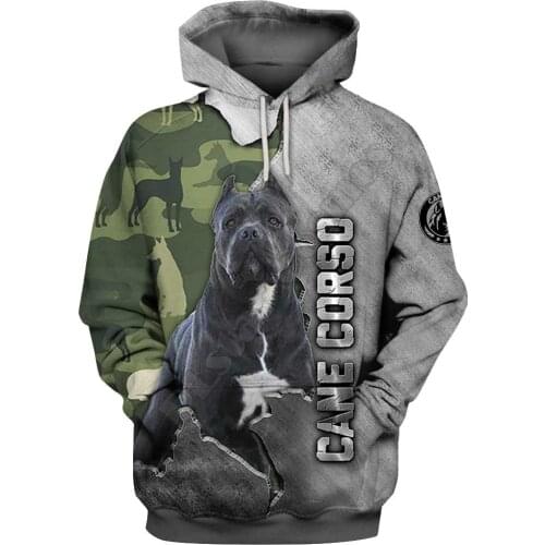 Cane Corso 3D Hoodies Printed Pullover Men For Women Funny Sweatshirts Fshion Christmas Sweater Drop Shipping 02