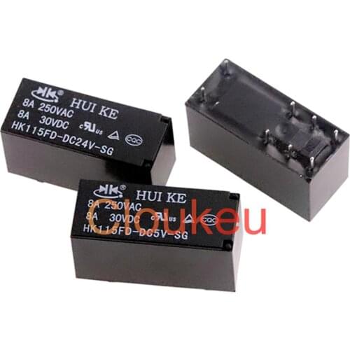Relay HK115FD-DC5V DC12V DC24V-SG 8A 8pin