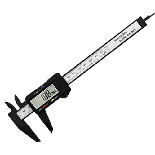 Woodworking Electric Digital Vernier Caliper LCD Display 2 Unit Measuring Tool Lightweight Home Multifunction ABS Professional