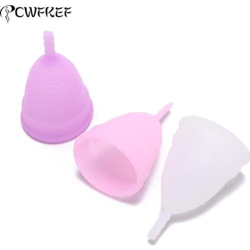 Silicone S L Size Menstrual Cup Feminine Hygiene Coppetta Mestruale Coupe Menstruelle Moon Period Cup Menstrual Cup Randomly